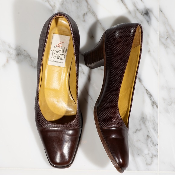 Vintage Joan & David Brown Leather Heels - Picture 5 of 10